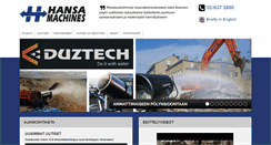 Desktop Screenshot of hansamachines.fi